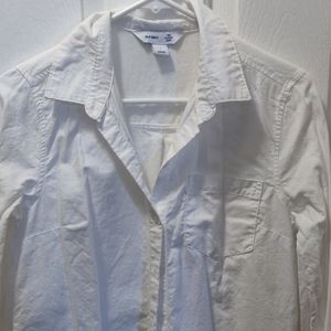 Classic white button up shirt